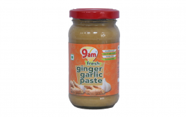 9am Fresh Ginger Garlic Paste   Glass Jar  200 grams